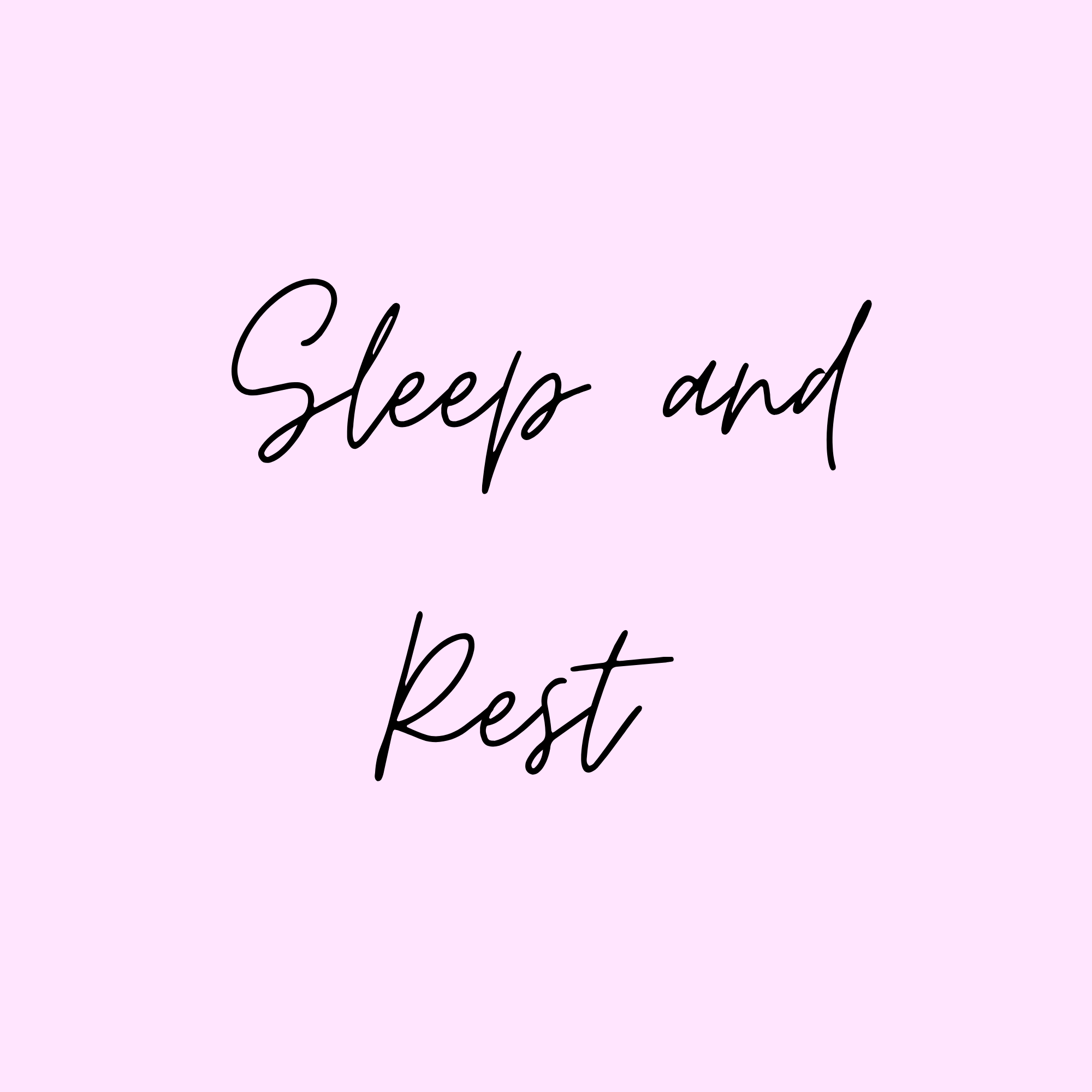 SLEEP & REST